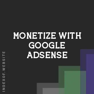 Monetize with Google Adsense